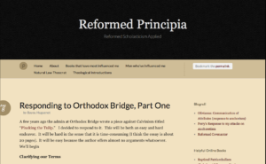 Responding to Orthodox Bridge, Part One - by Jacob Aitken