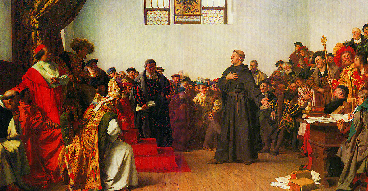Luther Invoking Sola Scriptura at the Diet of Wurms